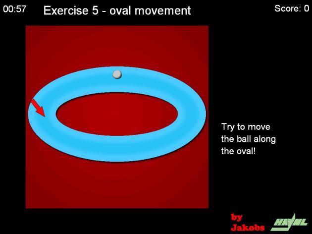 Obrázek 13. Cvičení číslo 5 (program Gym Top USB Professional) Cvičení číslo 6 představuje tzv. hada (Obrázek 14).