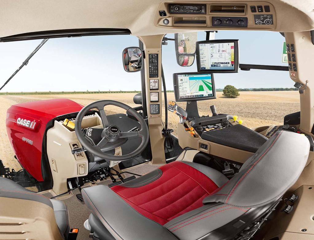Monitor umožňuje individuální nastavení a přizpůsobení pro jednotlivé řidiče a různé pracovní stroje.
