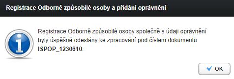 V posledním kroku uživatel vyplní údaje o přiděleném oprávnění. Je opět nutné vyplnit pouze pole označená červenou hvězdičkou tedy číslo oprávnění, dobu jeho platnosti a jeho rozsah.