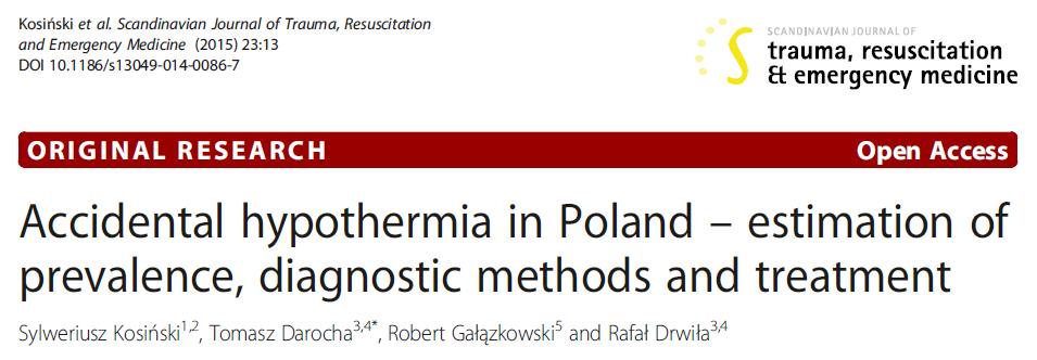 Osloveno 223 ER, 14 otázek: incidence, metody stanovení dg., rizikové faktory vzniku, metody ohřívání Studie data - ze 42 ER v Polsku (5 305 000 obyvatel) Prevalence 5.05 případů/100 000 obyv.