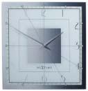 199,00 0008128zw HEXAGON nástěnné hodiny, 43x43cm,sklo,černé 1.