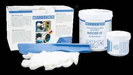 WEICON ST je vhodná pro všestranné opravy strojních součástí a obrobků z