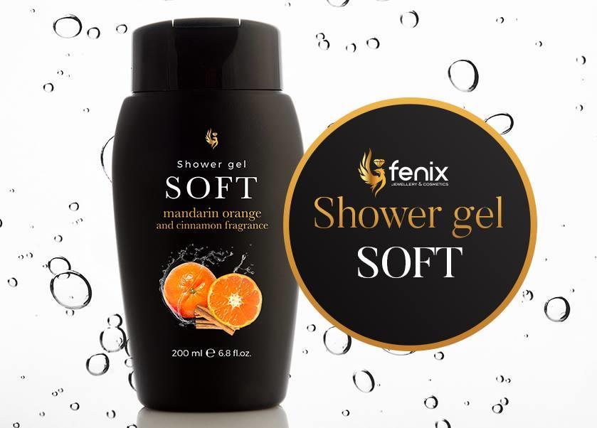 Sprchový gel Soft Kód produktu: 65671 Sprchový gel s vůní mandarinky a skořice. Účinný, šetrný a účinný gel pro každodenní mytí těla.