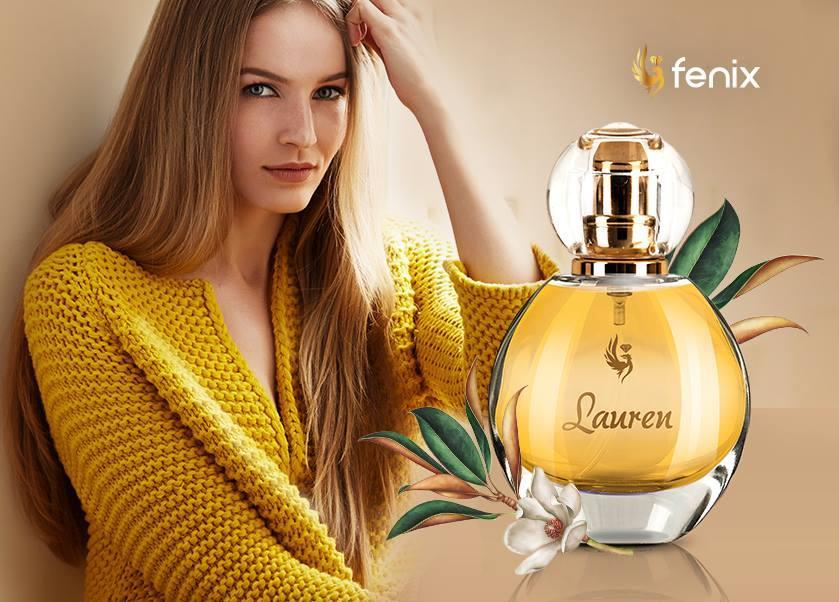 LAUREN Eau de parfum Kód produktu: 33061 Oslňuj smyslností, ženskostí a atraktivitou Objevte sílu ženskosti a přitažlivosti ve sladké, ale osvěžující vůni parfémované vody Lauren.