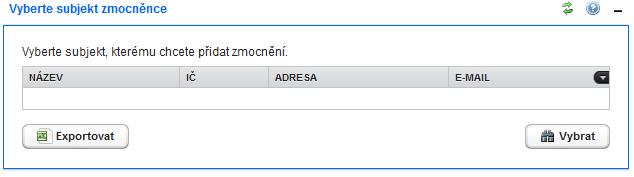 4. V Menu lze přidat konvertovanou plnou moc v záložce Správa zmocnění ->