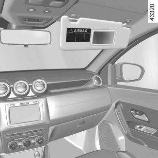 BEZPEČNOST DĚTÍ: deaktivace/aktivace u AIRBAG předního spolujezdce (2/3) A A 3 VÝSTRAHA Z důvodu neslučitelnosti spuštění airbagu spolujezdce vpředu a umístěním dětské sedačky zády ke směru jízdy,
