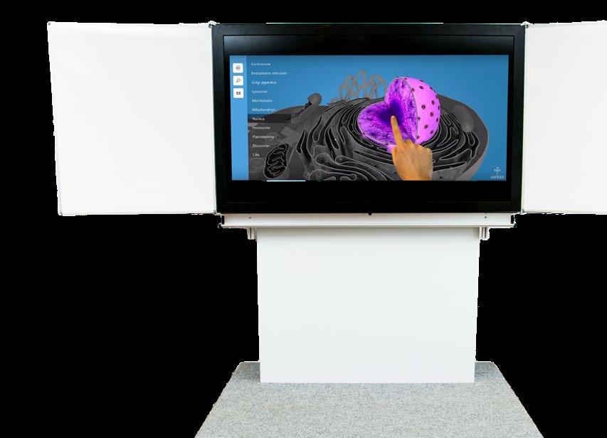 Profesionální displej BenQ ST650K 65" s dokonalým 4K obrazem 65 dotyková kapacitní vrstva s 20 dotyky Střední díl tabule s bezpečnostním kaleným sklem 200 120 cm 3Tab zvedací stojan + oboustranná