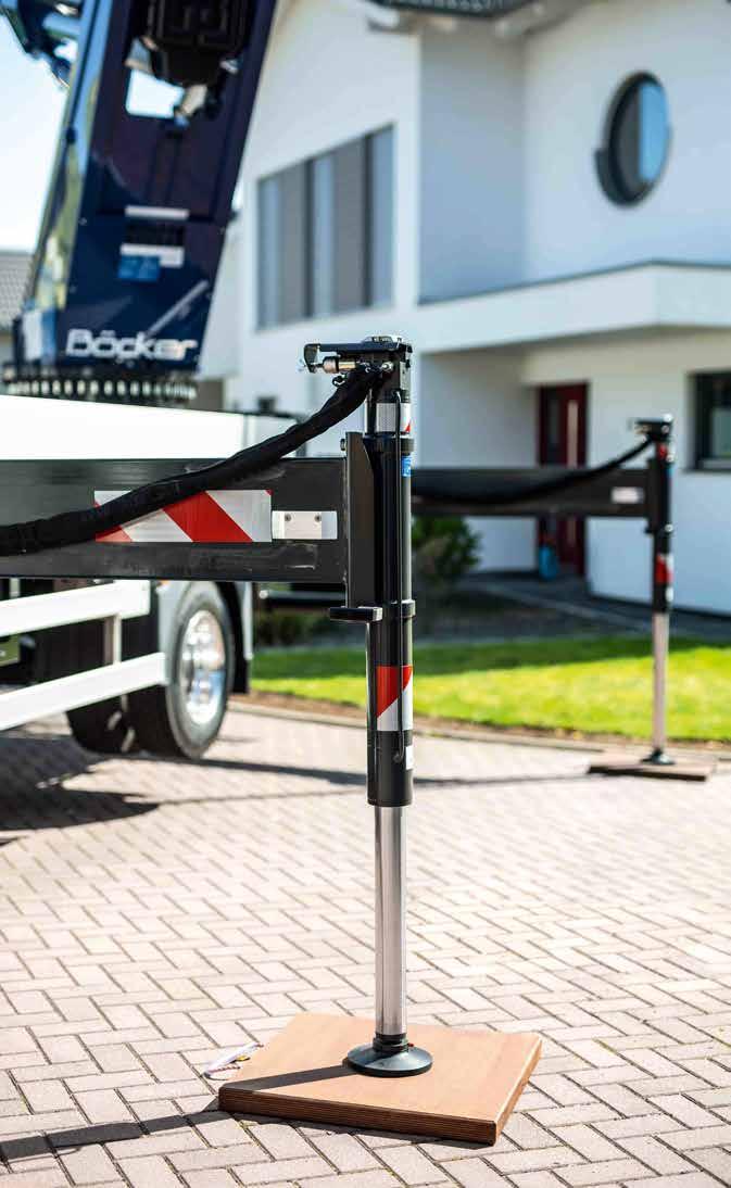 Práce v omezeném prostoru díky bezkonkurenční flexibilitě a bezpečnosti 03 Podpěrná technika S podpěrnou technikou Böcker můžete každou podpěru vysunout do libovolné délky a využít tak každého
