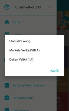...a rodič, kteý má na dané škole více dětí, si zde může vybrat, pro které své dítě si chce nechat zobrazit