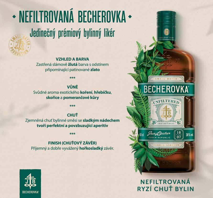 srpen 2019 Becherovka Unfiltered 38% 12 x 0,5 l 179,90 Kč 217,68 s DPH CENTRÁLA: CASH & CARRY HODONÍN: CASH & CARRY BŘECLAV: Na Výhoně 3682, 695 01 Hodonín objednávky: Po - Čt 7-18 h., Pá 7-17 h.