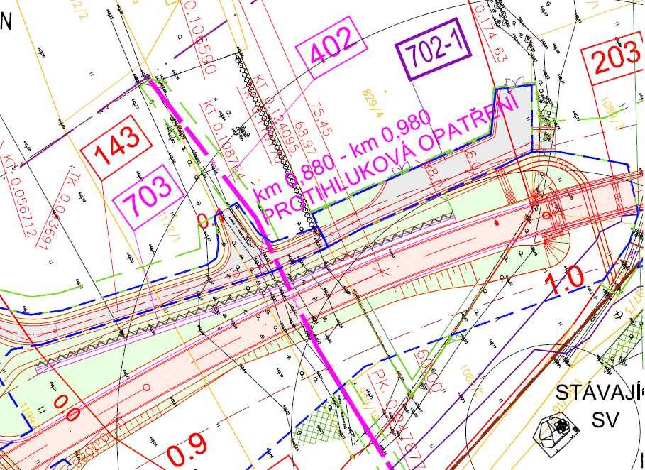 Celková délka upravené polní cesty je 174,63 m. SO 702-1B Oplocení: jedná se o nové oplocení kolem pozemku parc. č. 829/4 v k. ú. Hajany u Blatné a části pozemku 1089/1 v k. ú. Chlum u Blatné a osazení 2x vrat Obr.
