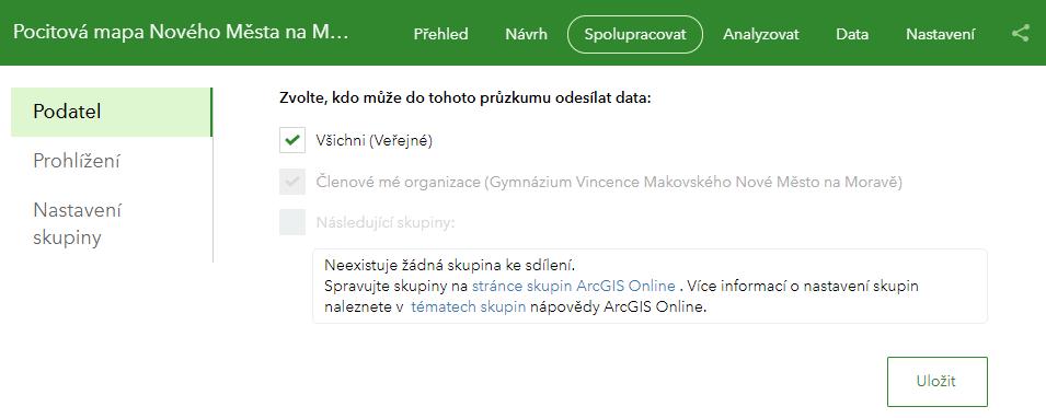 Pomocí tlačítka Nastavení budeme provádět další nastavení. Posuvníkem zapneme možnost zobrazit tzv. Obrazovka s poděkováním po odeslání formuláře.