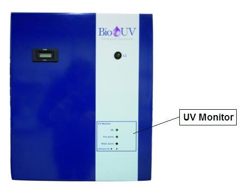 Provoz 1. Zapněte podsvětlený vypínač v pravé části elektrické jednotky. 2. Výbojky UV se zahřejí na maximální výstupní výkon během 2 až 5 minuty (podle teploty upravované kapaliny). 3.