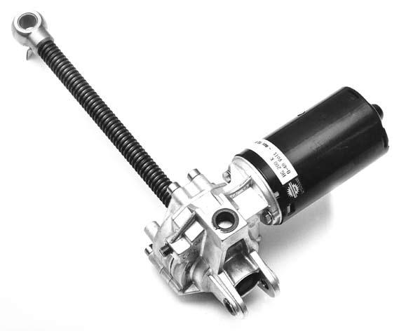 Typ HG200K S výsuvným šroubem Popis Gabelkopf für MHG Stejnosměrný motor pohání šnekovou převodovku s vestavěným trapézovým šroubem. Trapézový šroub se vysouvá a zasouvá aniž by se otáčel.