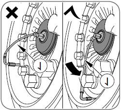6.2.3 Montáž spojovací hadice mezi rotorem a ventilem pneumatiky Pozor! K montáži spojovací hadice na rotor nepoužívejte žádné nářadí.