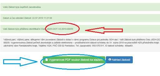 Jak postupovat při odeslání žádosti: 1. vyplnit formulář žádosti na portálu: https://isprofin.mfcr.cz/rispf 2. odeslat žádost v portálu žádost dostane své jedinečné číslo: např.