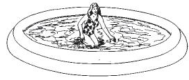 NÁVOD NA SESTAVENÍ (POKR.) 4. Naplnění bazénu Před naplněním bazénu vodou se ujistěte, že vypouštěcí zátka uvnitř bazénu je zavřená a že vypouštěcí uzávěr na vnější straně je pevně přišroubován.