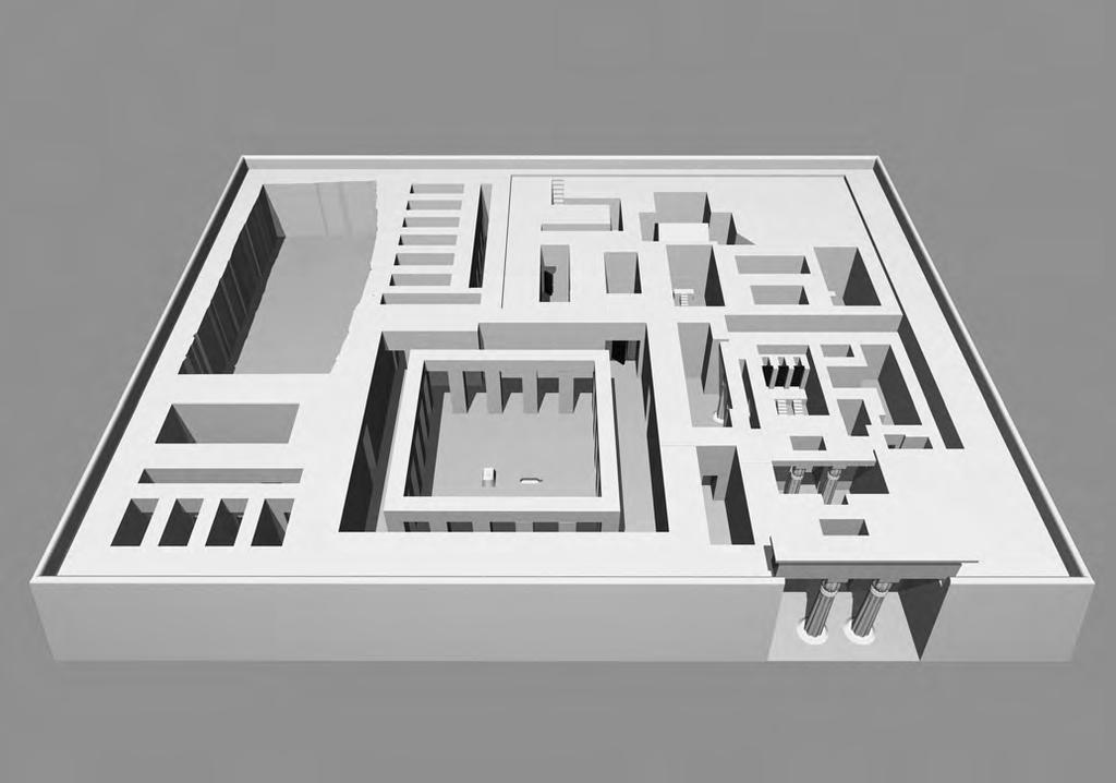 8 A grid made by Žába in the area of the pillared courtyard (archive of CIE) Obr.