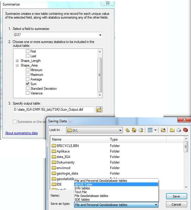 myši na vrstvě Open Atribute Table), vytvořit si nové pole např. Area (Options Add Fiels, Type: Float, Field Properties Precision: 12, Scale:2). Na názvu tohoto pole kliknout pravé tl.