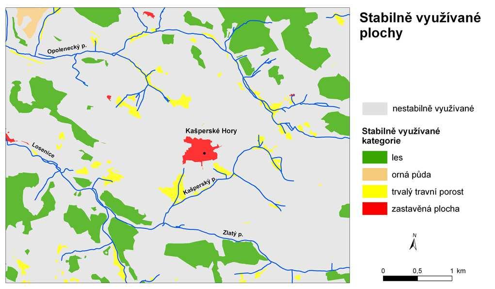 7. Další hodnocení (více Skokanová Hana (2009): Application of methodological principles for assessment of land use changes trajectories nad processes in South-eastern oravia for the period 1836-2006.