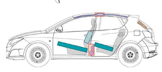 plynokapalinovdämpfer pro Steuergerät für Airbag Batterie Kraftstoff- nádrž na tank IIbiza (BiFuel 5