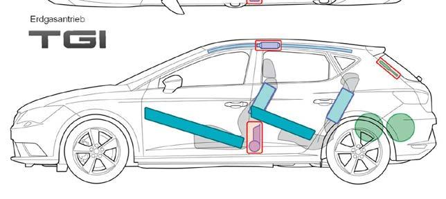 Steuergerät für Airbag 12V-Batterie Leon Leon (5 - dveřový, (5 Türer, TGI) TGI) Gurtstraffer