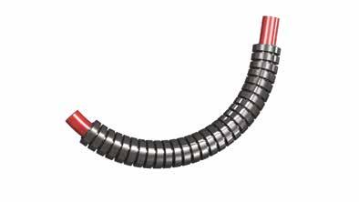 HADICE NA OCHRANU KABELŮ A PŘÍSLUŠENSTVÍ Polyamidové hadice na ochranu kabelů SR 1758 Černý polyamid Neobsahuje halogeny, síru a fosfor Teplotní rozsah: -40 C až 120 C (-20 C až 100 C pro pohyblivé