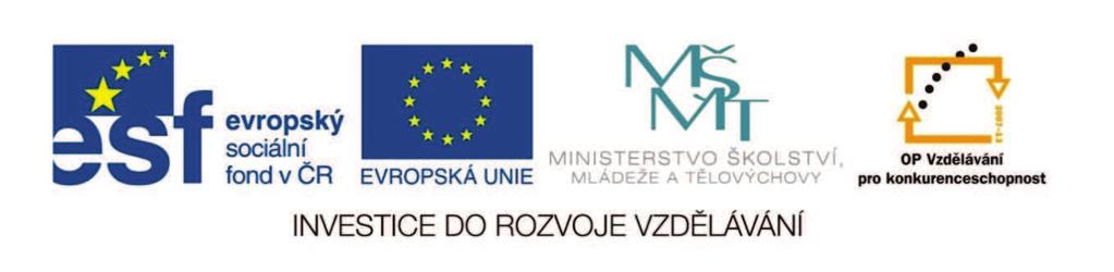 Střední průmyslová škola strojnická Olomouc, tř.17. listopadu 49 Výukový materiál zpracovaný v rámci projektu Výuka moderně Registrační číslo projektu: CZ.1.07/1.5.