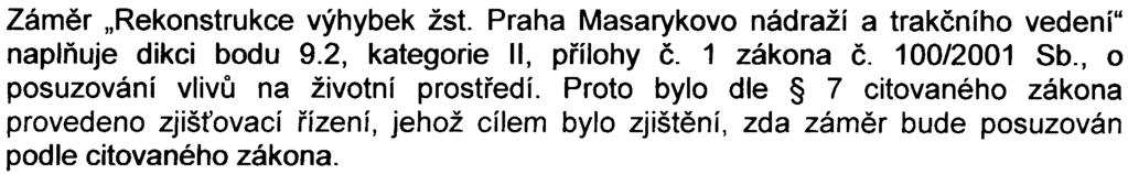 využije uvolnìné plochy pro vegetaci. Další posuzovaní v procesu EIA nevyžaduje. Odbor výstavby MHMP k zahájení zjiš ovacího øízení na uvedený zámìr nemá z vodohospodáøského hlediska žádné pøipomínky.