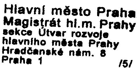 mìsta Prahy k zámìru "Rekonstrukce výhybek žst.