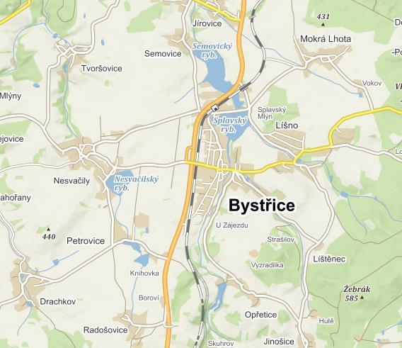 2. Charakteristika regionu Obec Bystřice se nachází ve vzdálenosti cca 6 km severně od Benešova. Město situované podél hlavní silnice Benešov - Votice. Zástavba moderního rázu, bytové domy.