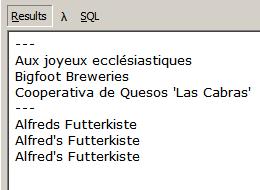 Struktura vrácené tabulky Pokud potřebujeme zjistit strukturu vrácené tabulky (obdoba Visual FoxPro funkce SQLTables()), zadáme metodě ExecuteReader() volitelný parametr, který říká, že má pouze