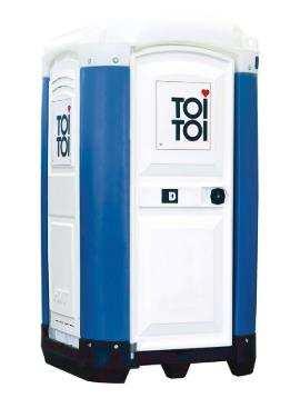 Mobilní toaleta (1,2 x 1,2 x 2,3 m) Obrázek 7: Mobilní toaleta TOI TOI [24] 5.1.6.
