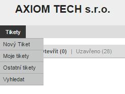 tickety přehled dotazů z firmy Vyhledat vyhledávání dotazů