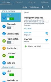 Ťuknutím na vybranou Wi-Fi síť odešlete požadavek na