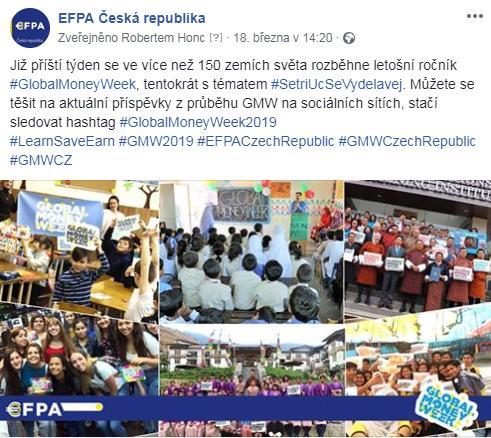 zpráv příkladmo na Facebooku,