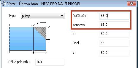 Délka úpravy pro svar je založena na přesném tvaru průřezu, což znamená, že bere v úvahu rohy