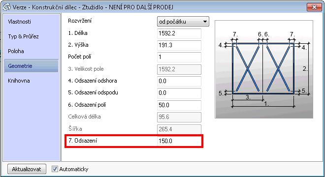 nabízí větší flexibilitu pro vytvoření ztužidla dalšími