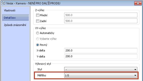 kamery, což lze nalézt jako nový default "Způsob znázornění detailovací kamery" v GRAITEC Advance Manageru 2014.