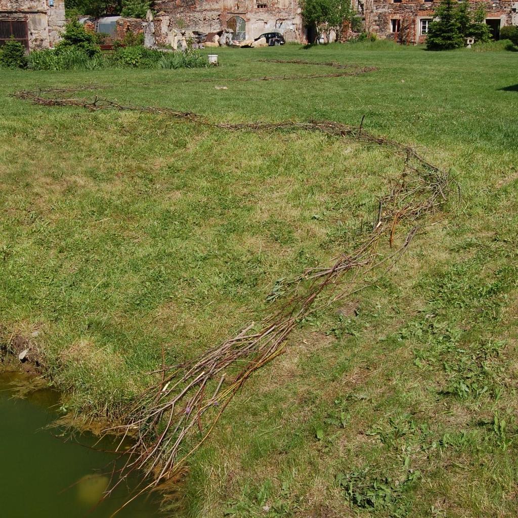 Aktivita 7 Labe/Elbe Land art - řeka vytvořená z přírodních