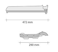 18 taška okrajová pravá - krycí délka cca: 36,5 40,3 cm - krycí šířka cca: