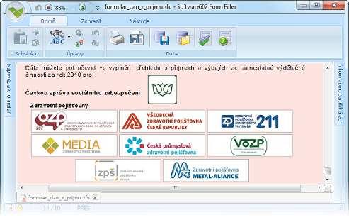 - nápověda k jednotlivým kolonkám, - automatické výpočty, - provázání s dalšími formuláři, - upozorní na doplnění chybějících údajů, - snadná kontrola vyplněných dat portálem Ministerstva financí