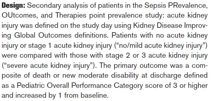 Sepsis PRevalence, OUtcomes, and