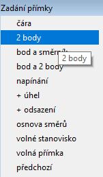 ortogonální metody (ukázka KOKEŠ) Seznam souřadnic bodů měřické přímky č.b. Y/m X/m 4001 110.