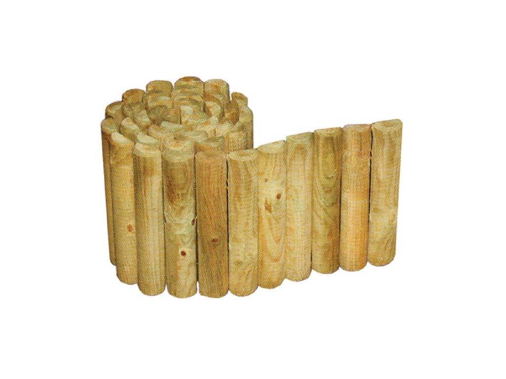 OHRANIČENÍ ZÁHONŮ 5-6X20X250cm 189,- Miniplot z borovicové dřeviny - obrubníček záhonů ze dřeva, který vám může