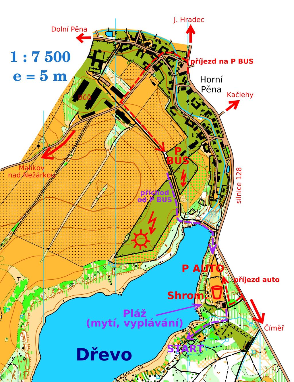 Situac ní mapa Pokyny: Liga Vysoc