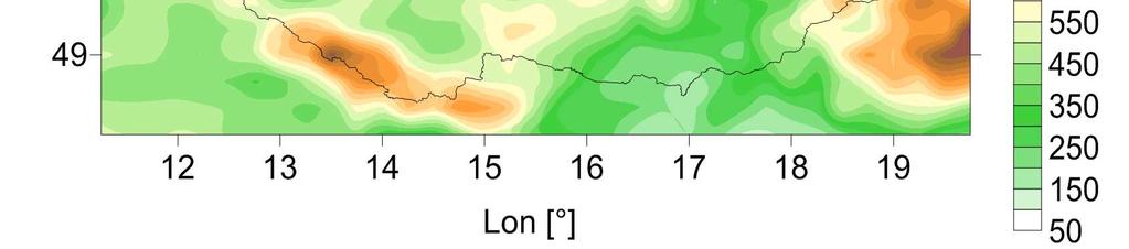 Tato data poskytl ČHMÚ. V několika případech se vyskytly v naměřených řadách chybějící denní hodnoty. U stanic České Budějovice a Tábor to byl vždy jen jeden den.