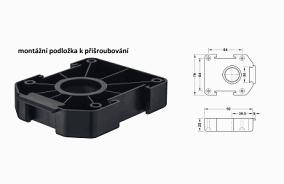 Její výhodou je bezproblémové seřízení v nepřístupných Kuchyňská rektifikační nožka, určená zejména pod korpusy kuchyňských linek.