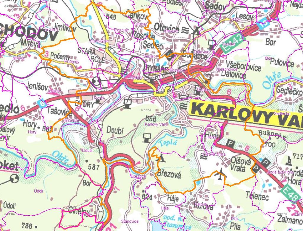 A. NÁZEV OBCE Název části obce (ZSJ): Mapa A: Území obce Přehledová mapka Kód části obce PRVK: CZ41.