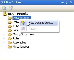 Datový zdroj odkazuje na databázi, ze které projekt přistupuje k datům.